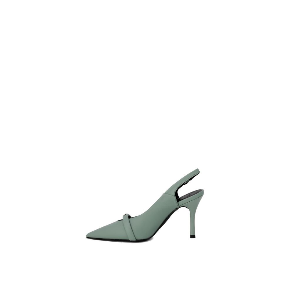 Green Leather High Heel