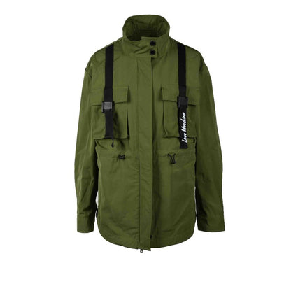 Chaquetas y abrigos de poliéster verde