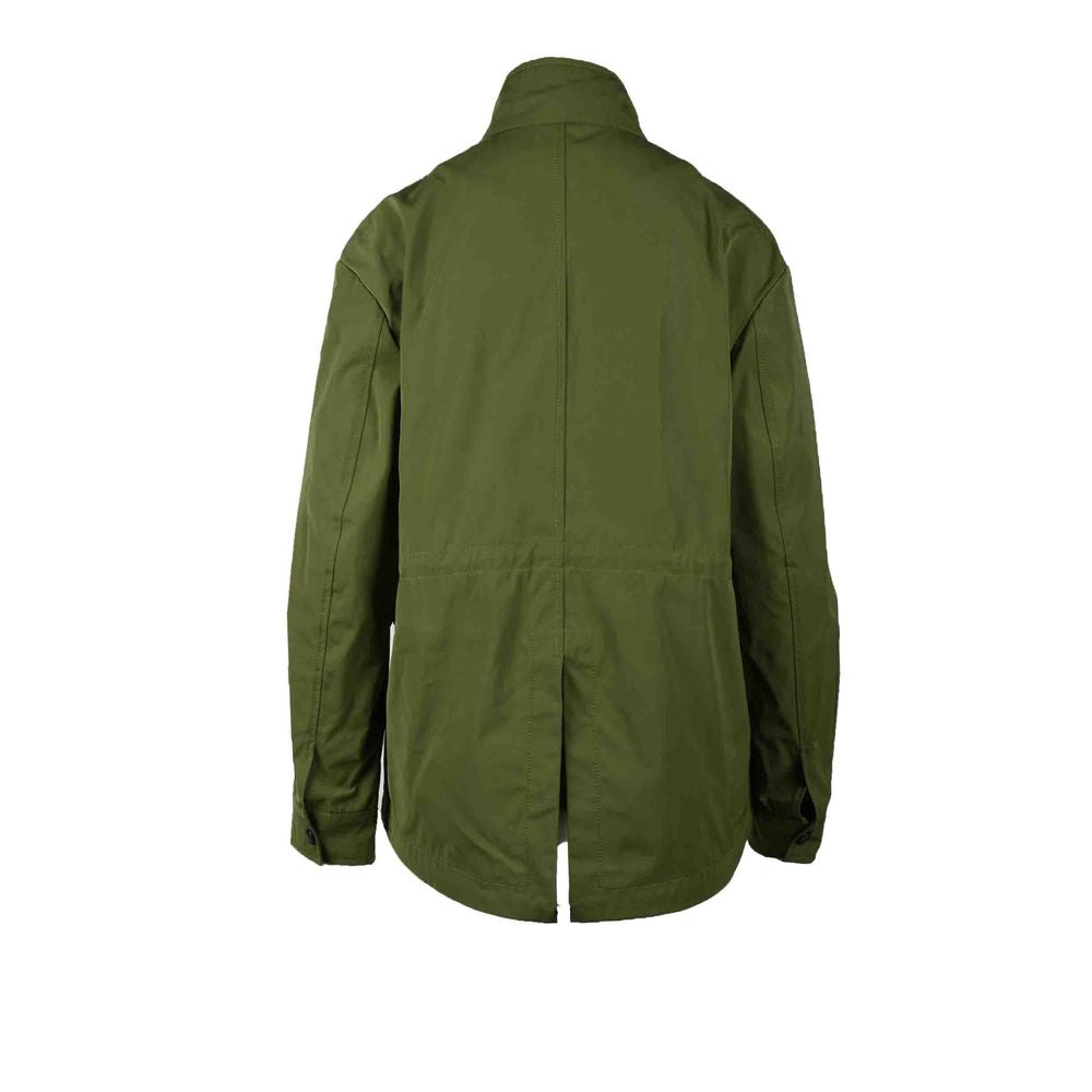 Chaquetas y abrigos de poliéster verde