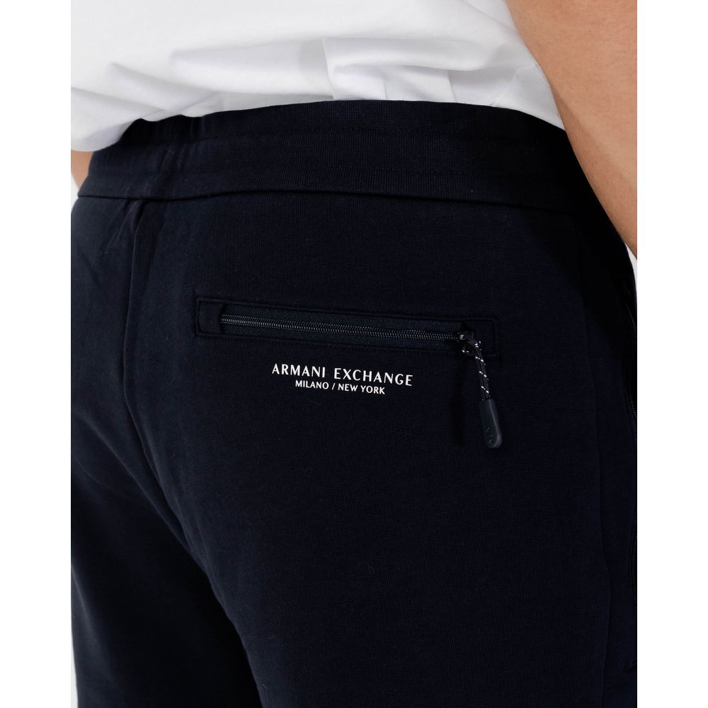 Blue Cotton Joggers Workout Pant