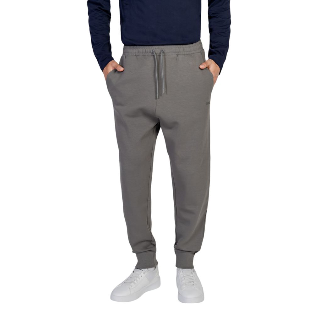 Vaqueros y pantalones de algodón gris