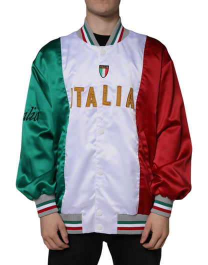 Chaqueta bomber con botones multicolor de Italia