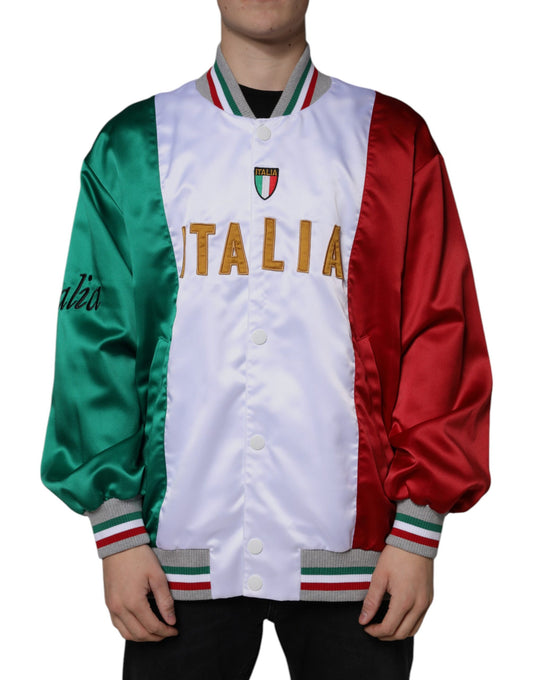 Chaqueta bomber con botones multicolor de Italia