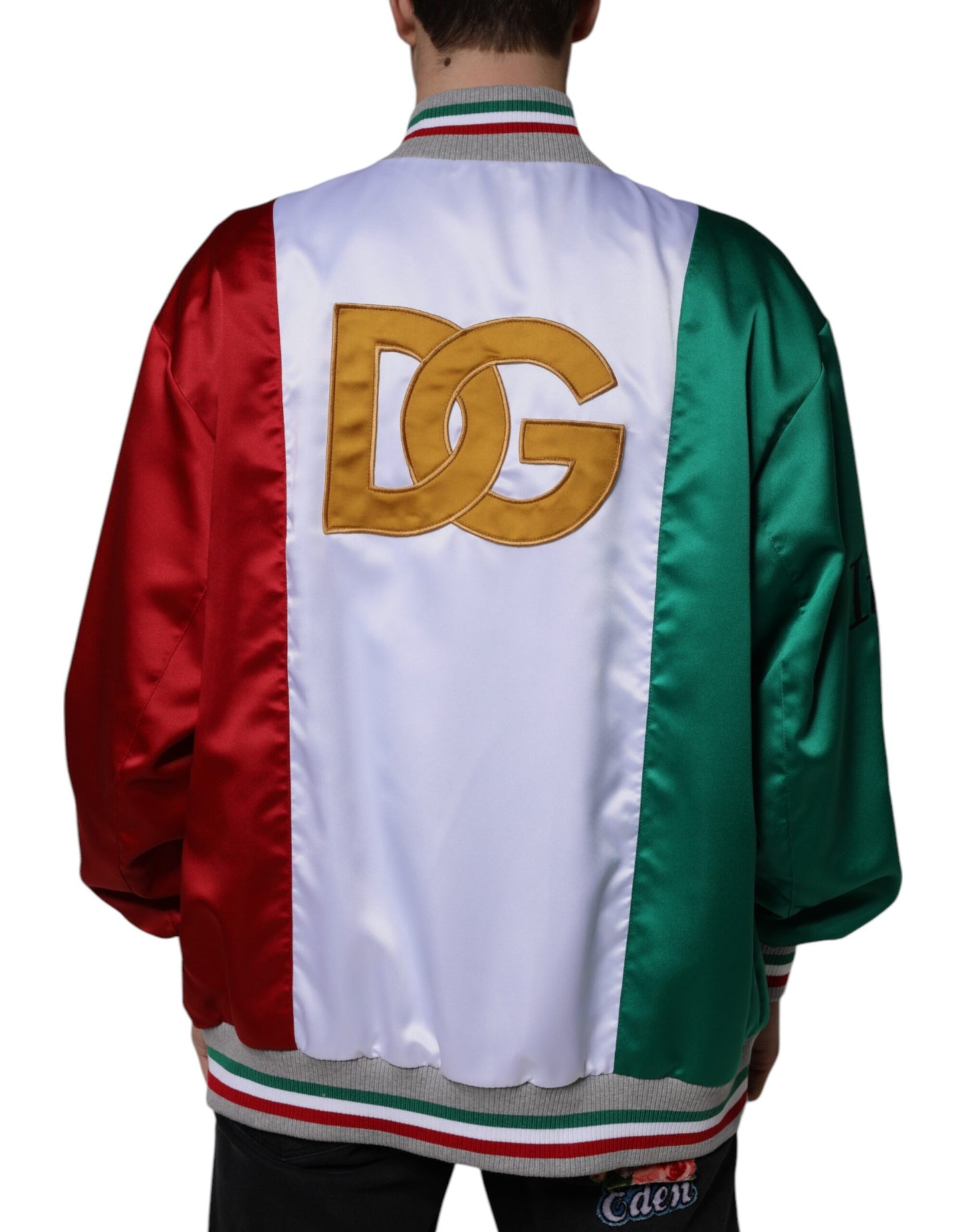 Chaqueta bomber con botones multicolor de Italia