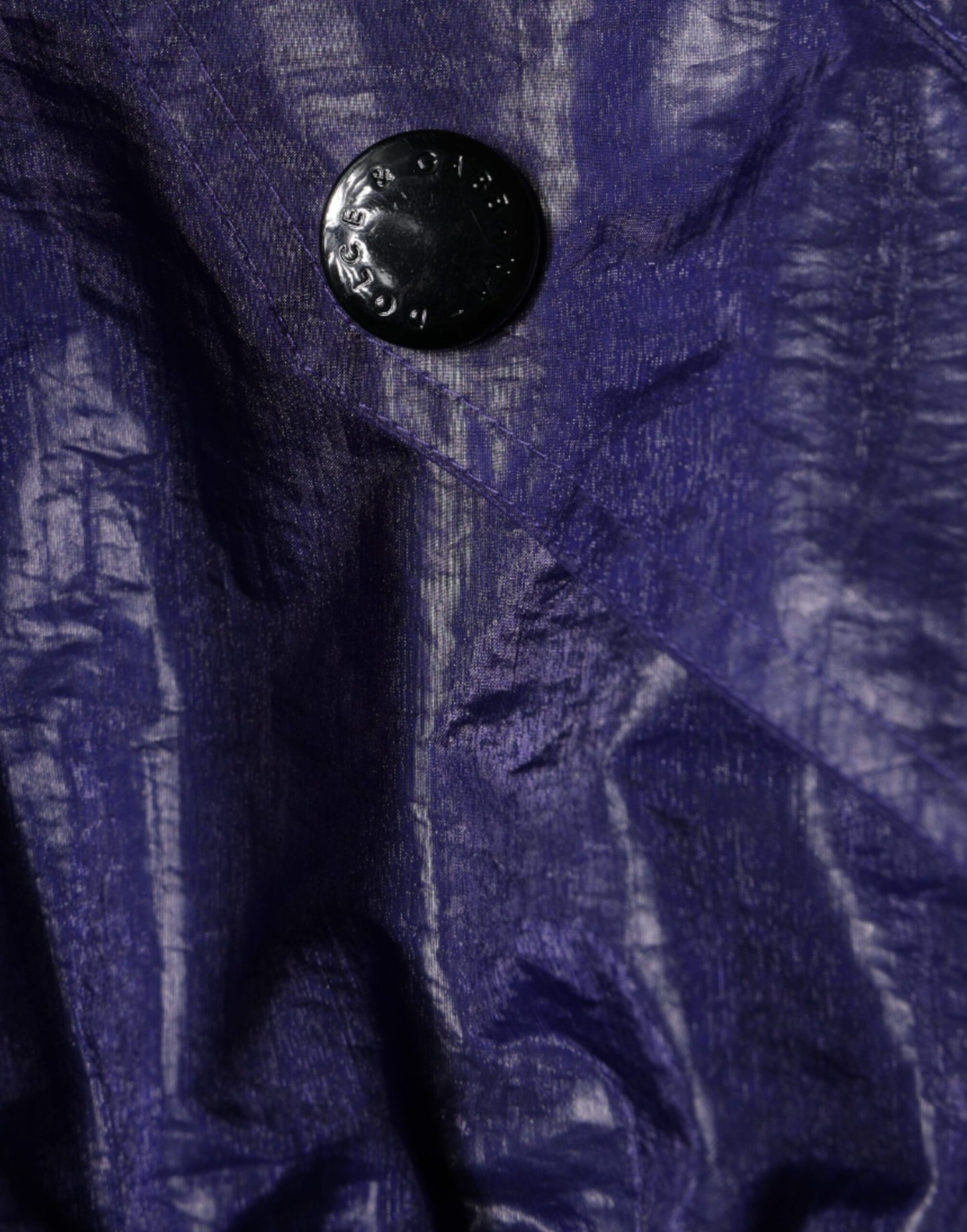Chaqueta bomber de algodón azul elástico con cremallera completa