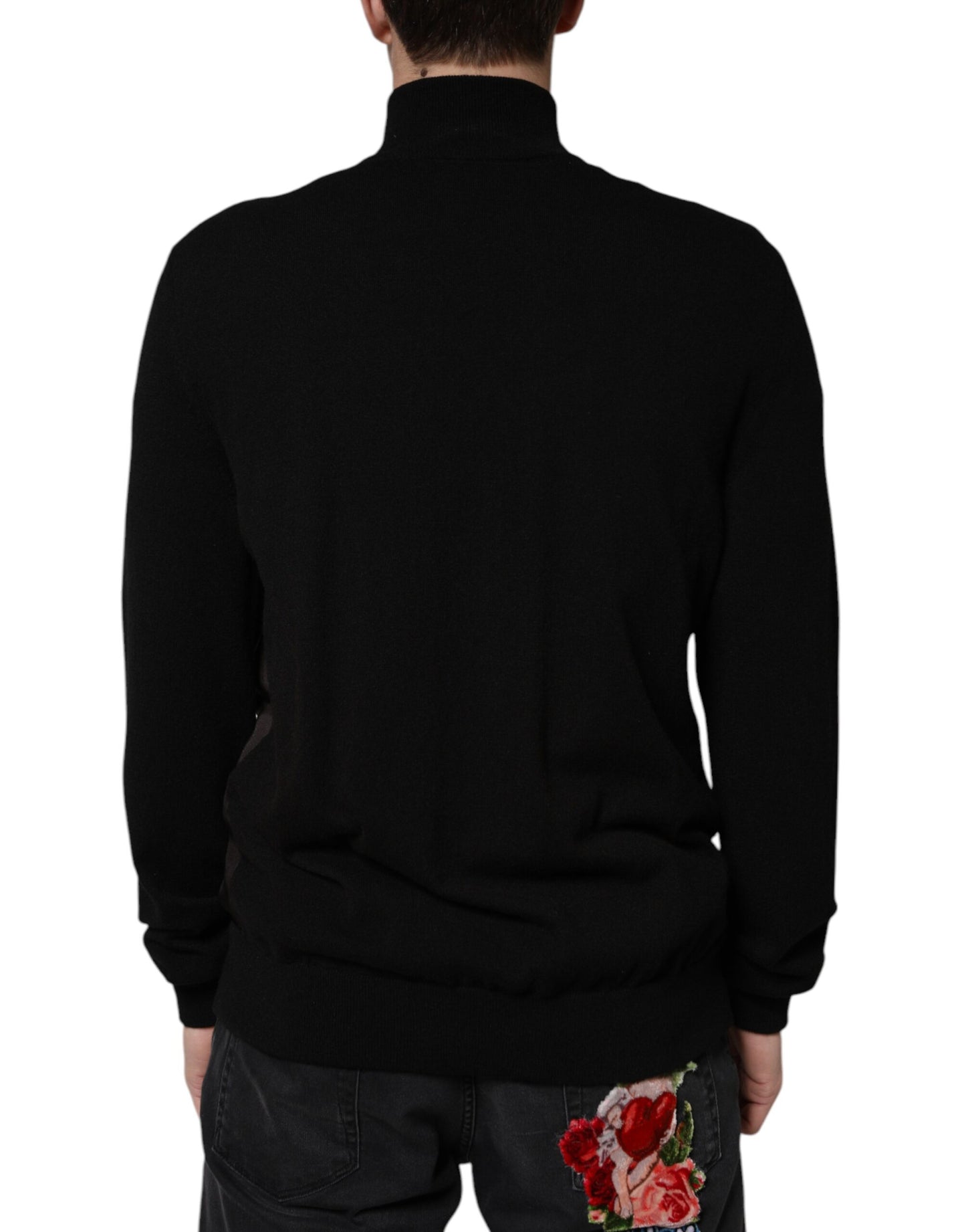 Chaqueta bomber con cremallera completa y monograma del logotipo negro