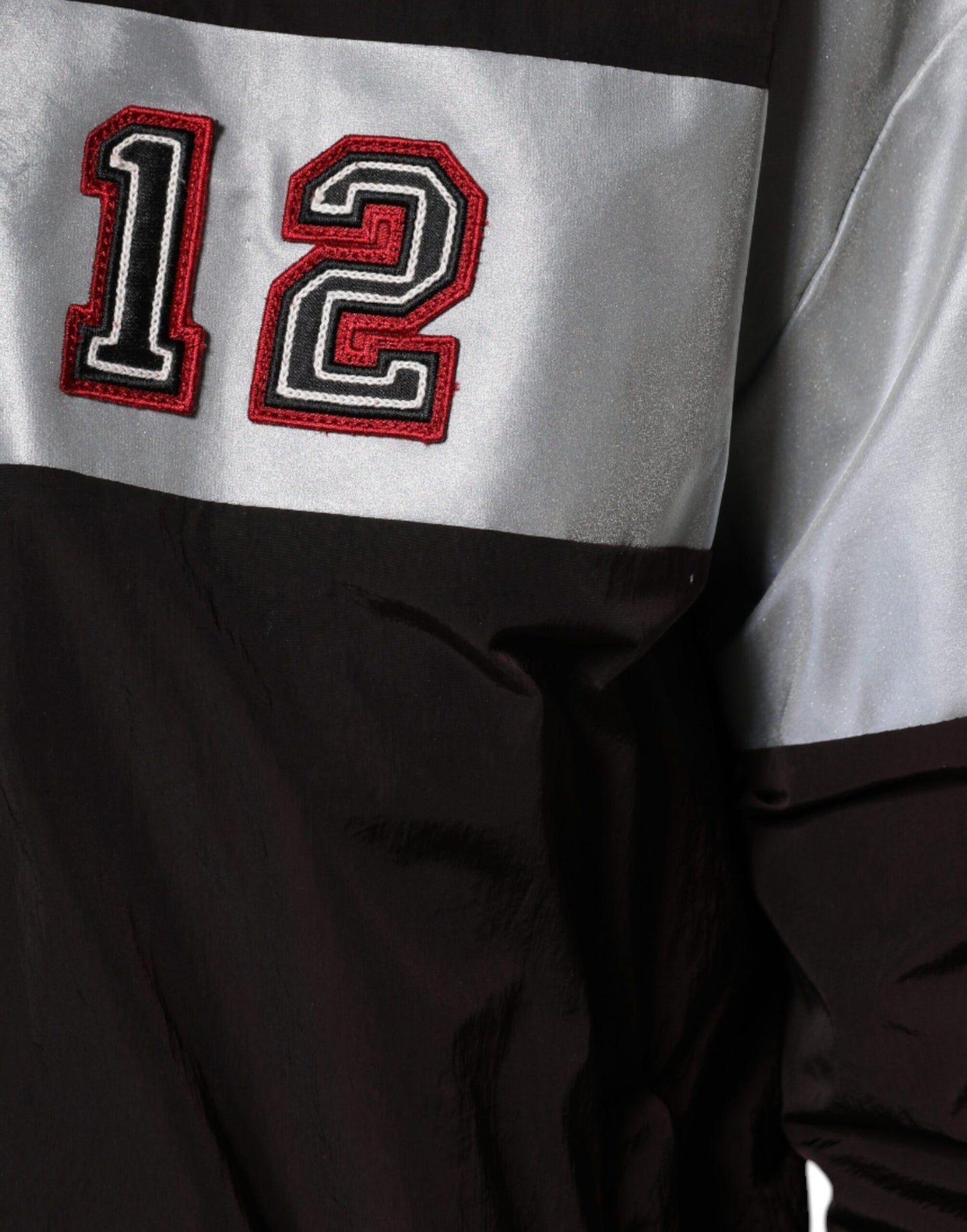 Chaqueta bomber multicolor de jersey con cremallera completa para hombre