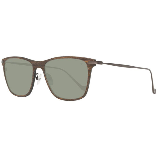Gafas de sol de madera y metal marrón