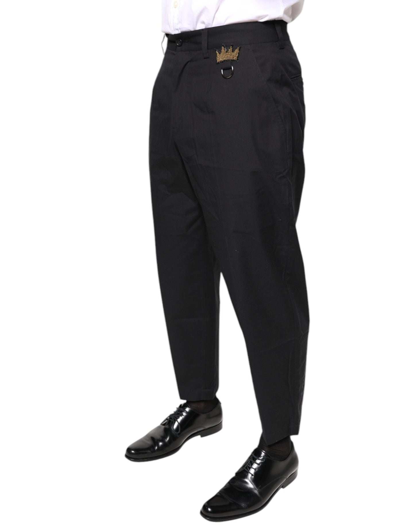 Pantalones de vestir de algodón Black Crown