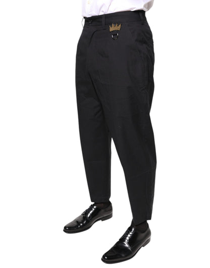 Pantalones de vestir de algodón Black Crown
