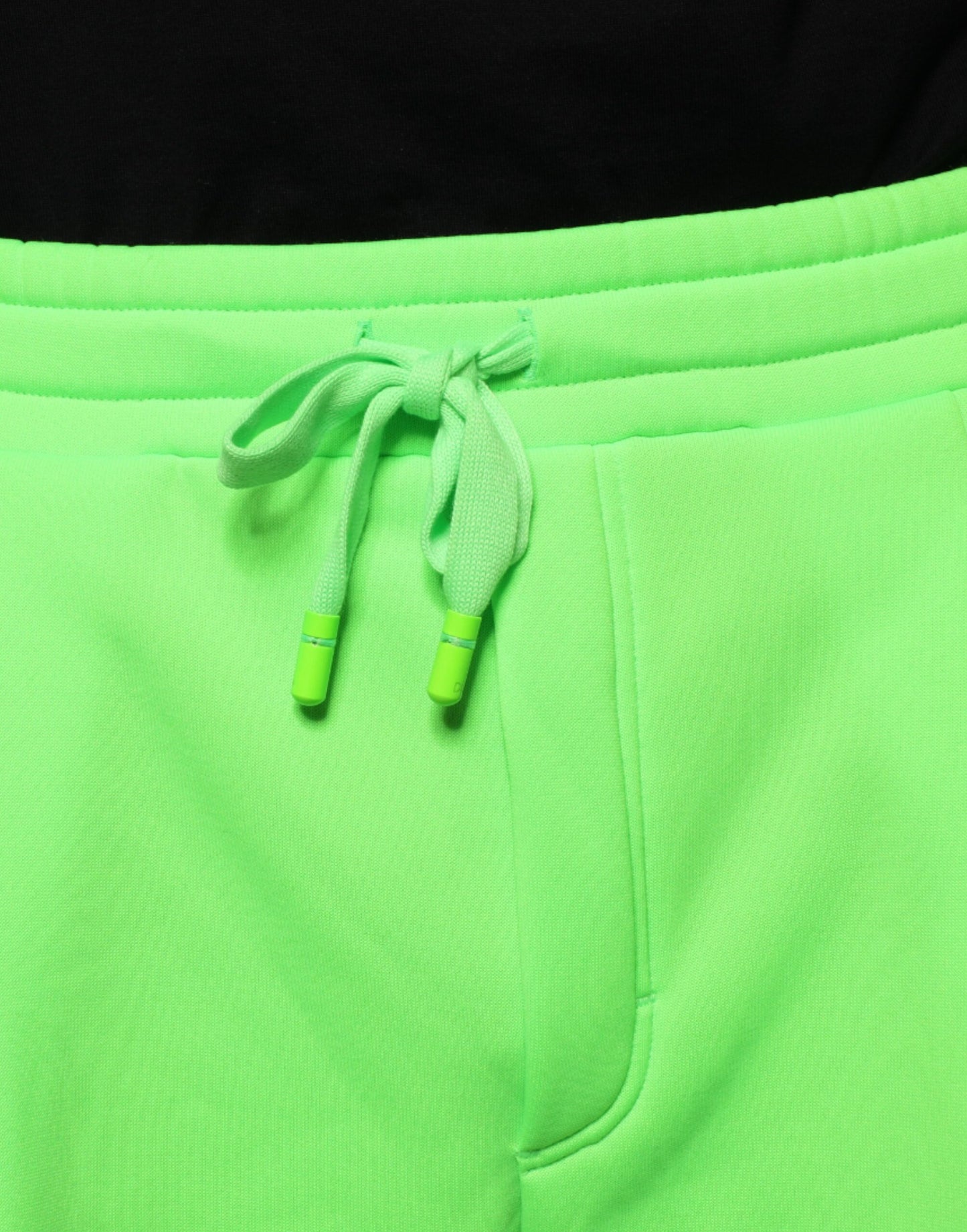 Pantalones deportivos cargo de poliéster verde neón para jogging