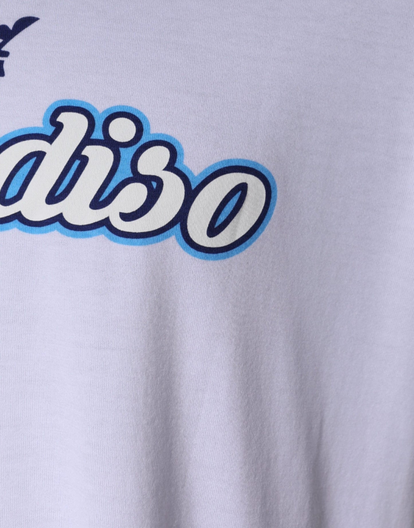 Camiseta de algodón blanca de manga corta Paradiso