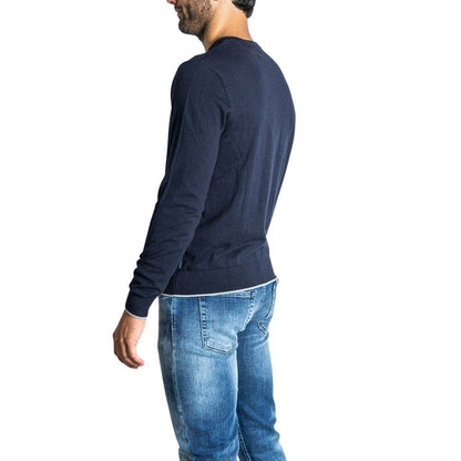 Camiseta de algodón azul