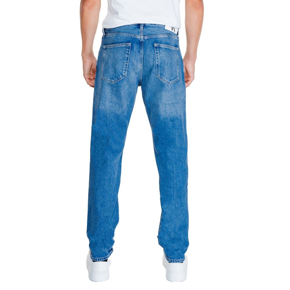 Light Blue Cotton Relaxed Fit Jean