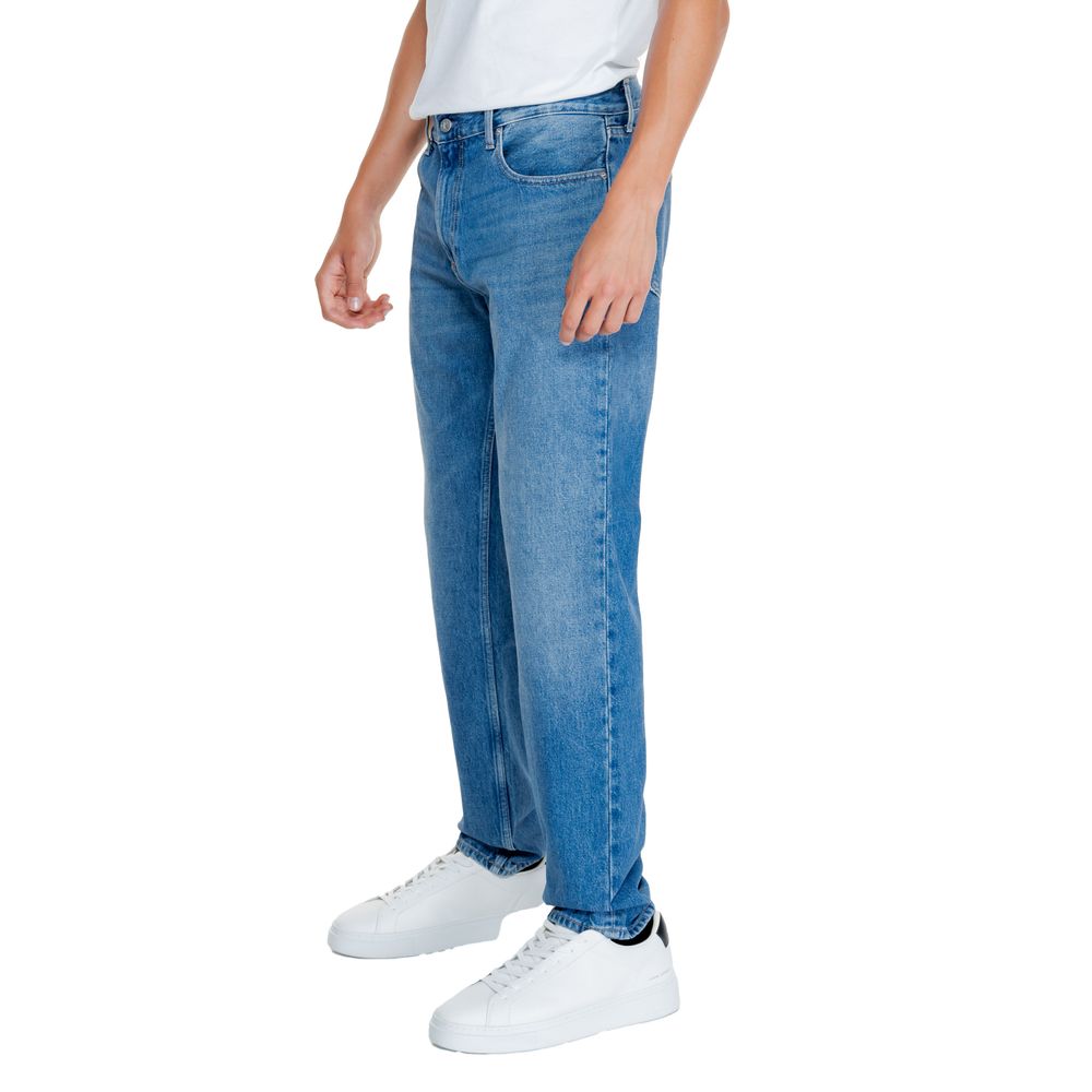 Light Blue Cotton Relaxed Fit Jean