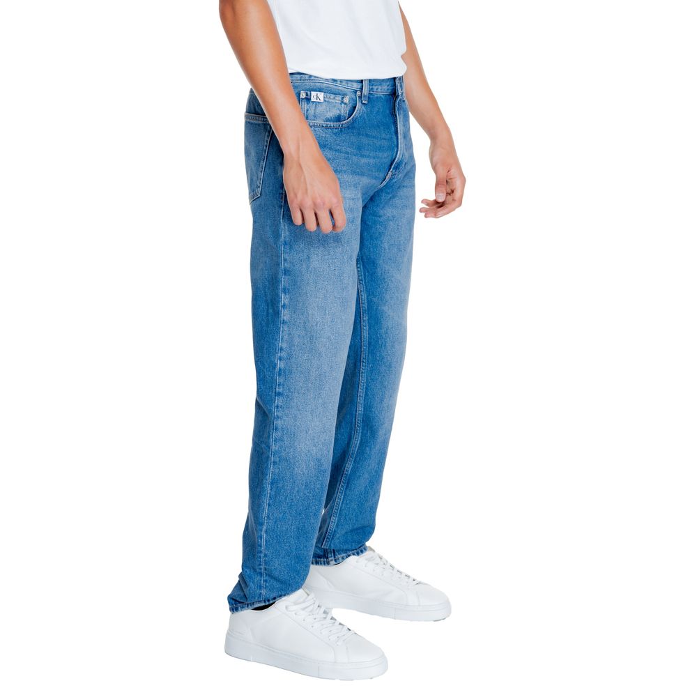 Light Blue Cotton Relaxed Fit Jean