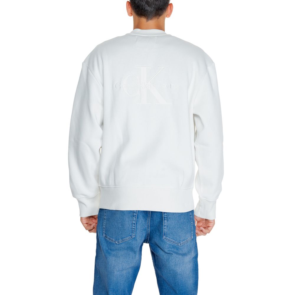 White Recycled Cotton Sweatshirt