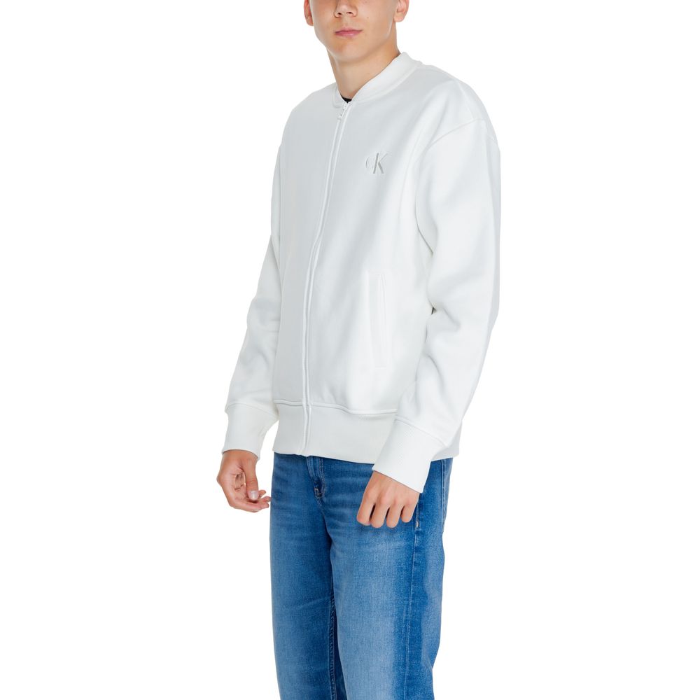 White Recycled Cotton Sweatshirt