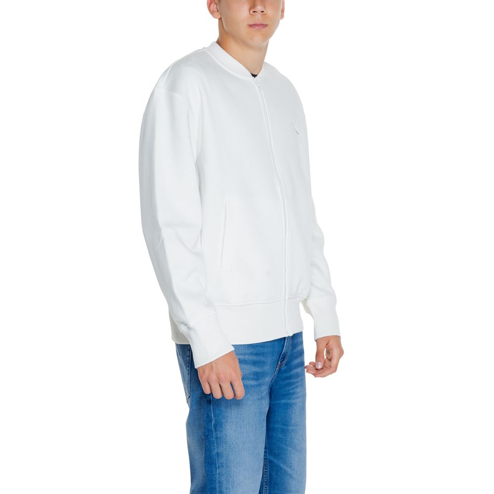 White Recycled Cotton Sweatshirt