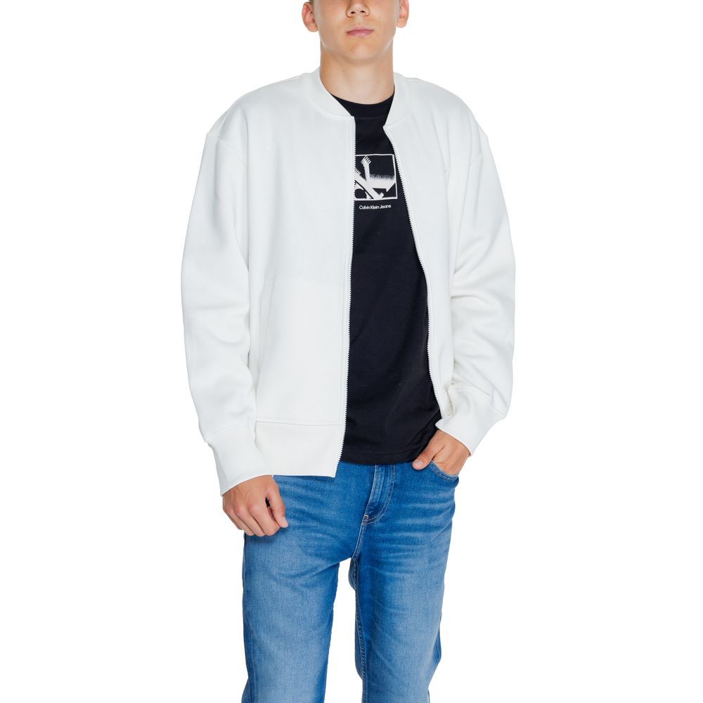White Recycled Cotton Sweatshirt