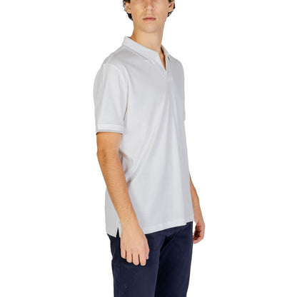 Polo de algodón blanco