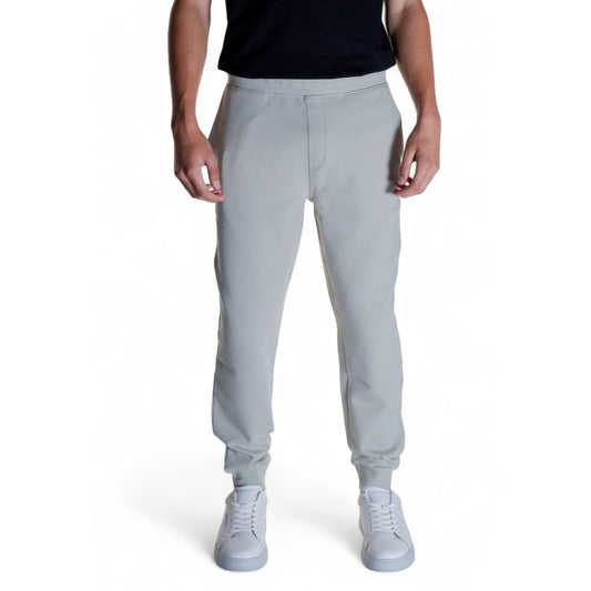 Vaqueros y pantalones de algodón gris