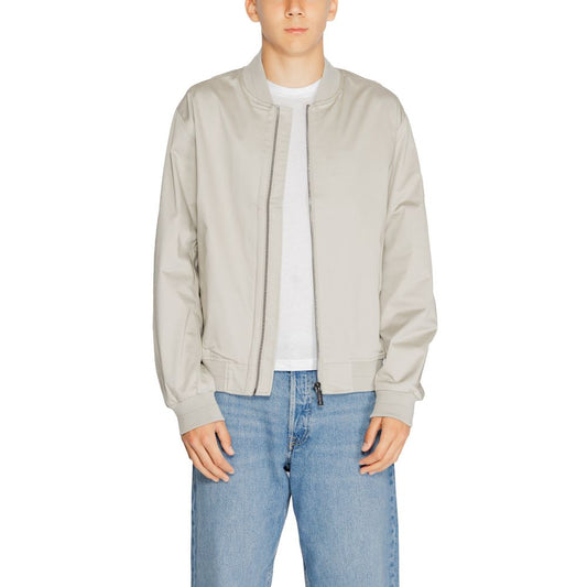 Chaqueta gris de algodón orgánico