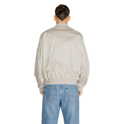 Chaqueta gris de algodón orgánico
