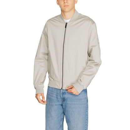Chaqueta gris de algodón orgánico