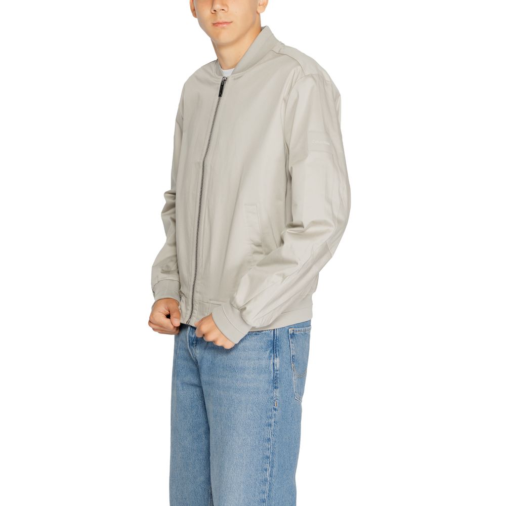 Chaqueta gris de algodón orgánico