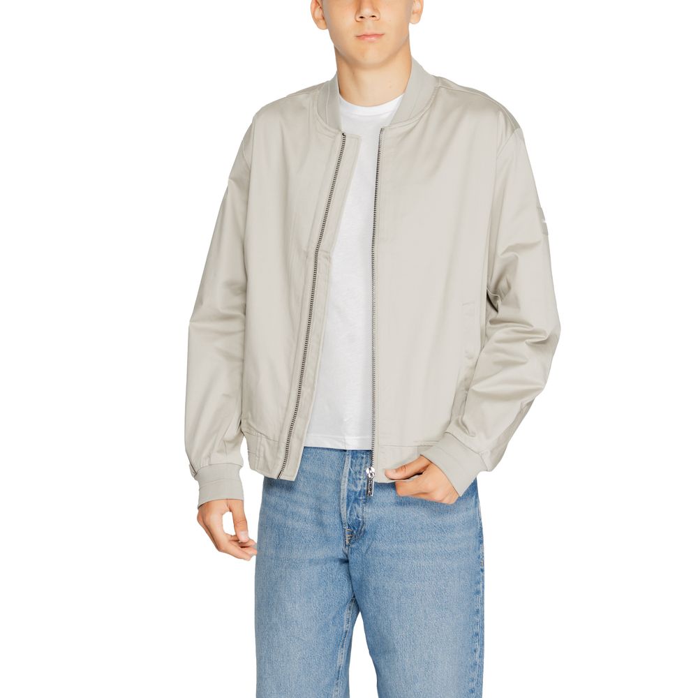 Chaqueta gris de algodón orgánico