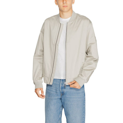 Chaqueta gris de algodón orgánico
