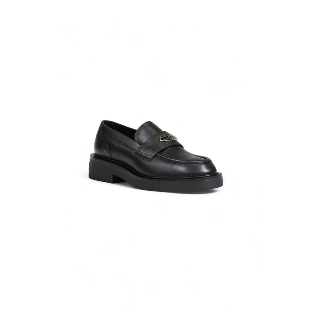 Black Leather Platform
