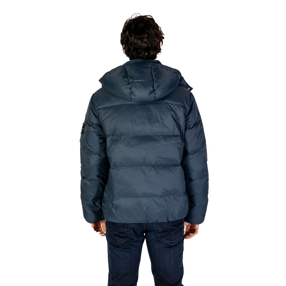 Chaqueta de poliamida azul
