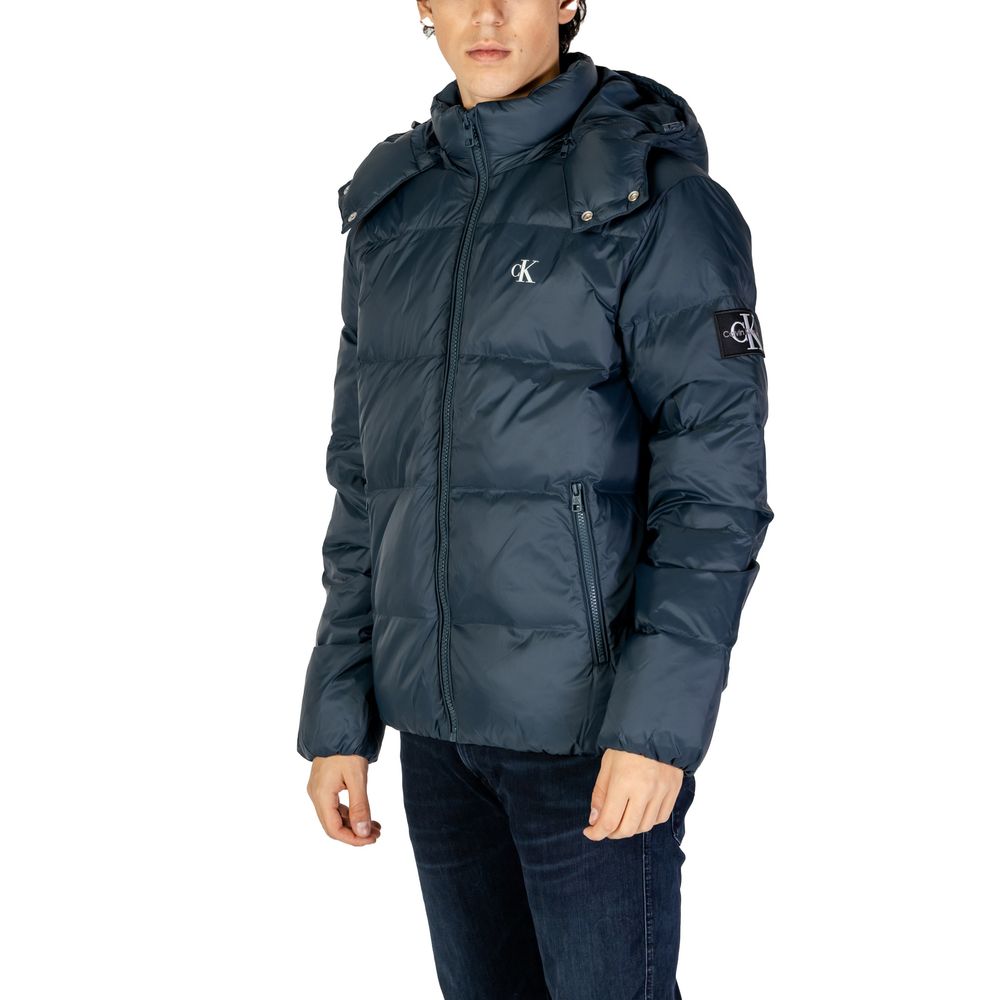 Chaqueta de poliamida azul