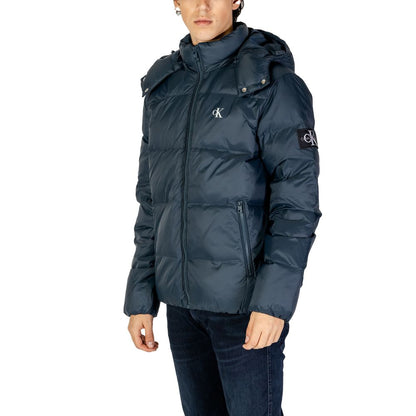 Chaqueta de poliamida azul