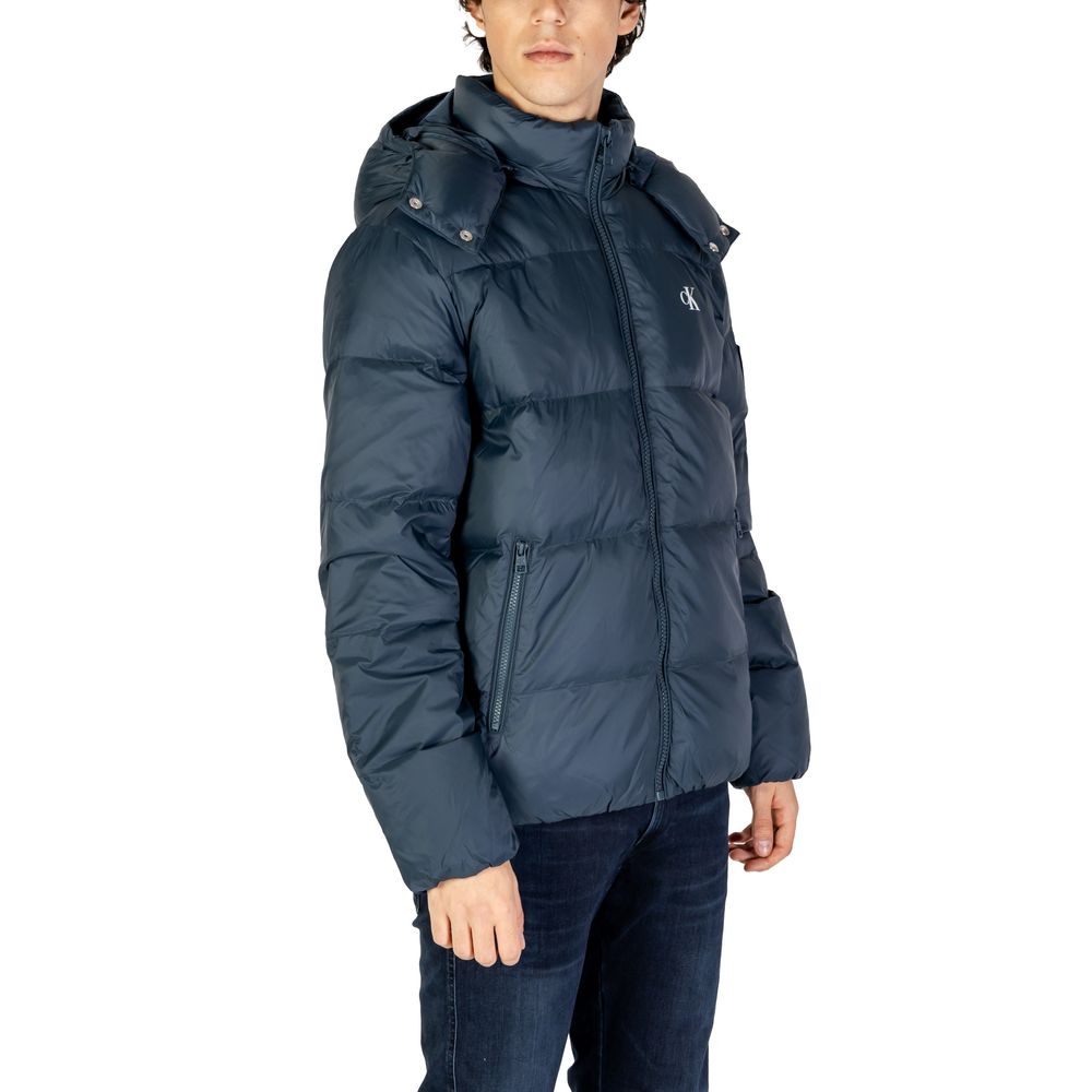 Chaqueta de poliamida azul