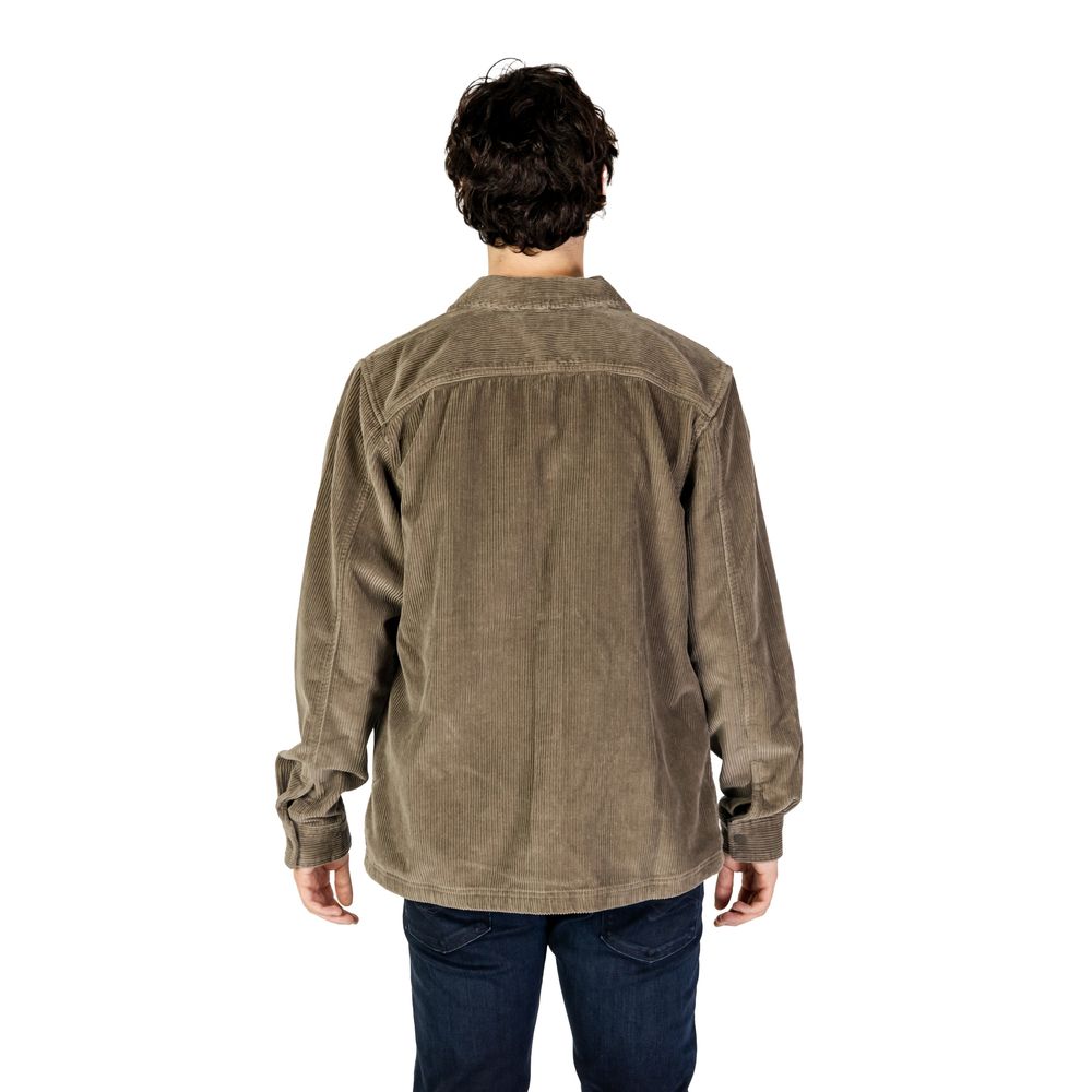 Camisa de algodón gris