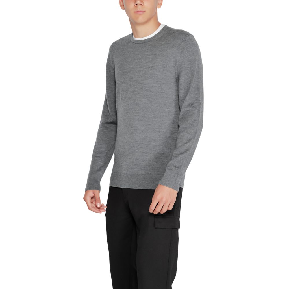 Camiseta de lana gris