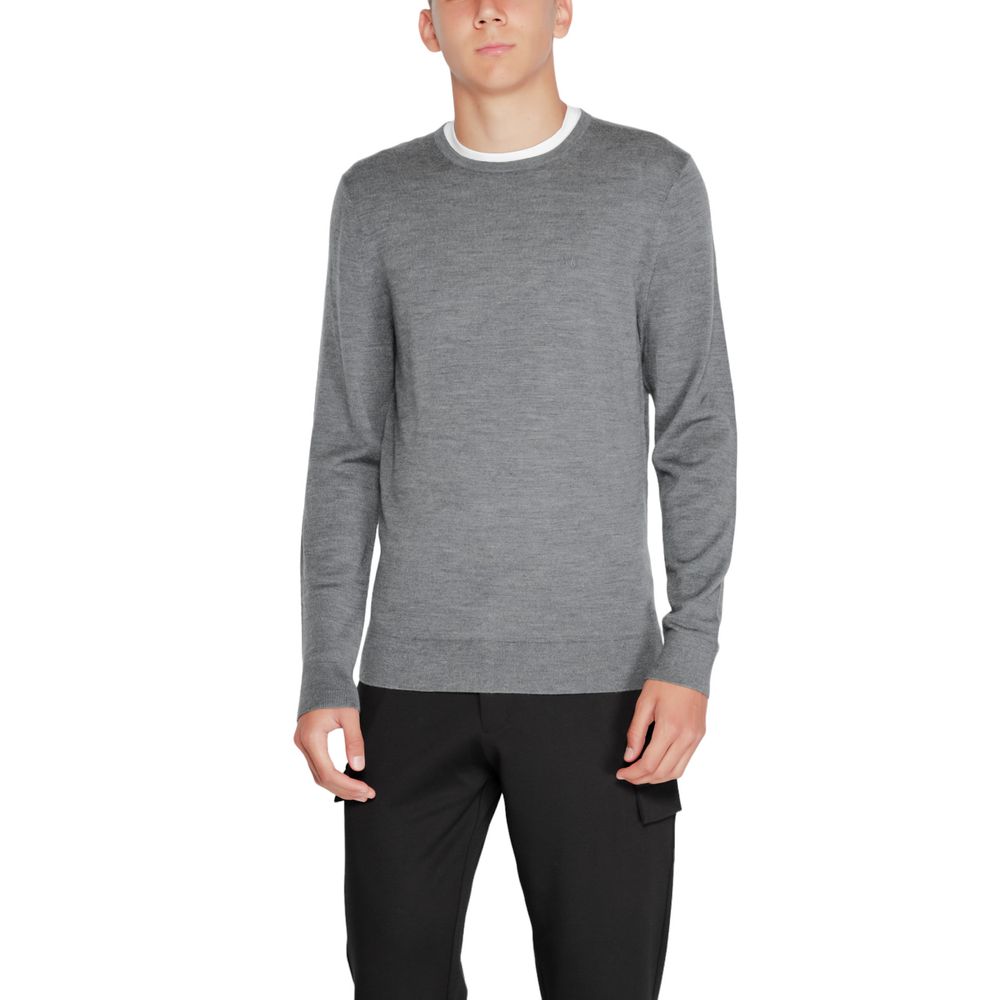 Camiseta de lana gris