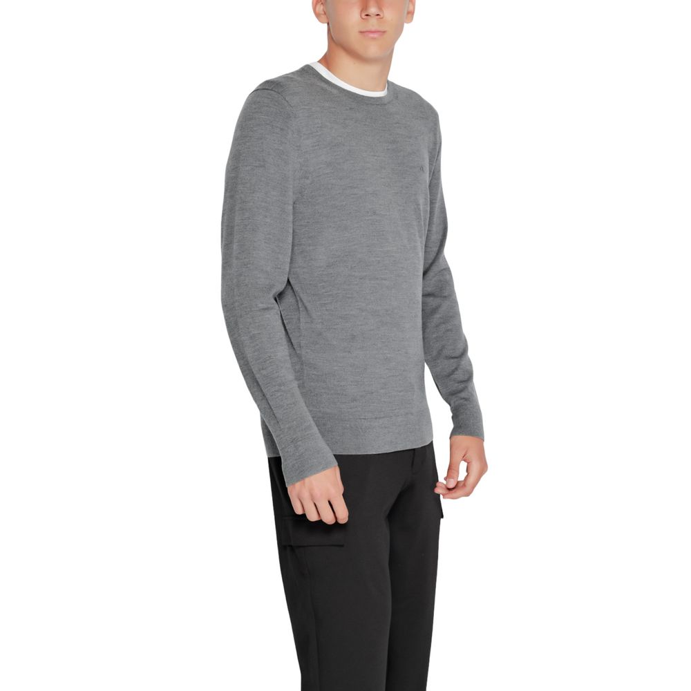 Camiseta de lana gris