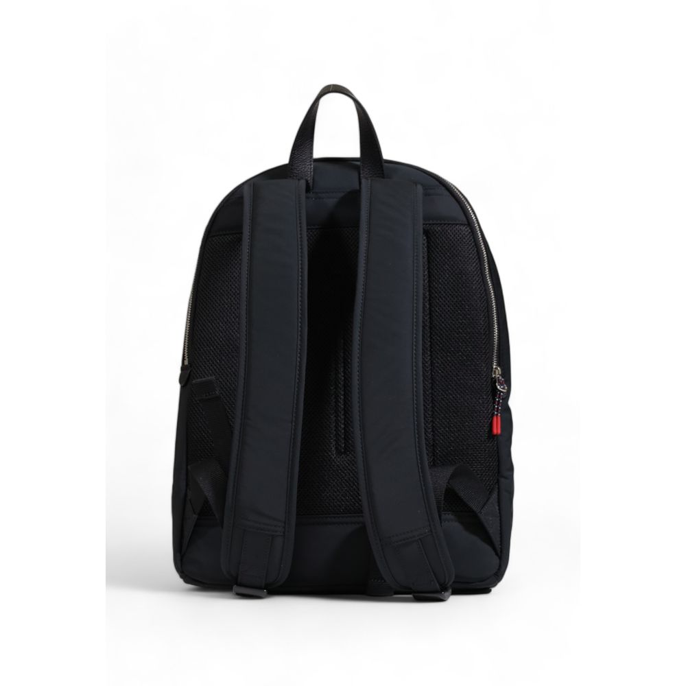 Mochila de poliéster negra de poliéster