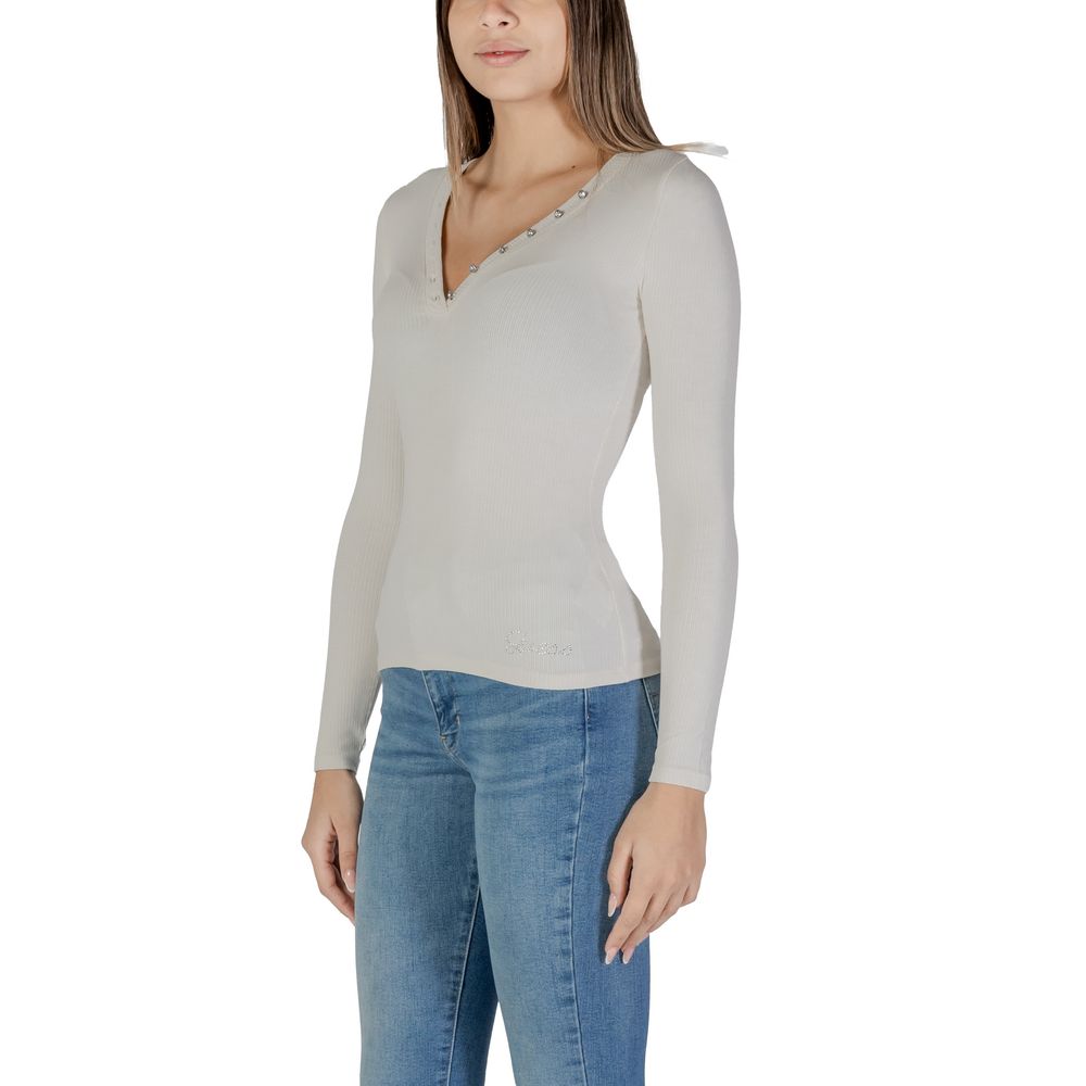 Cream Viscose Long Sleeve