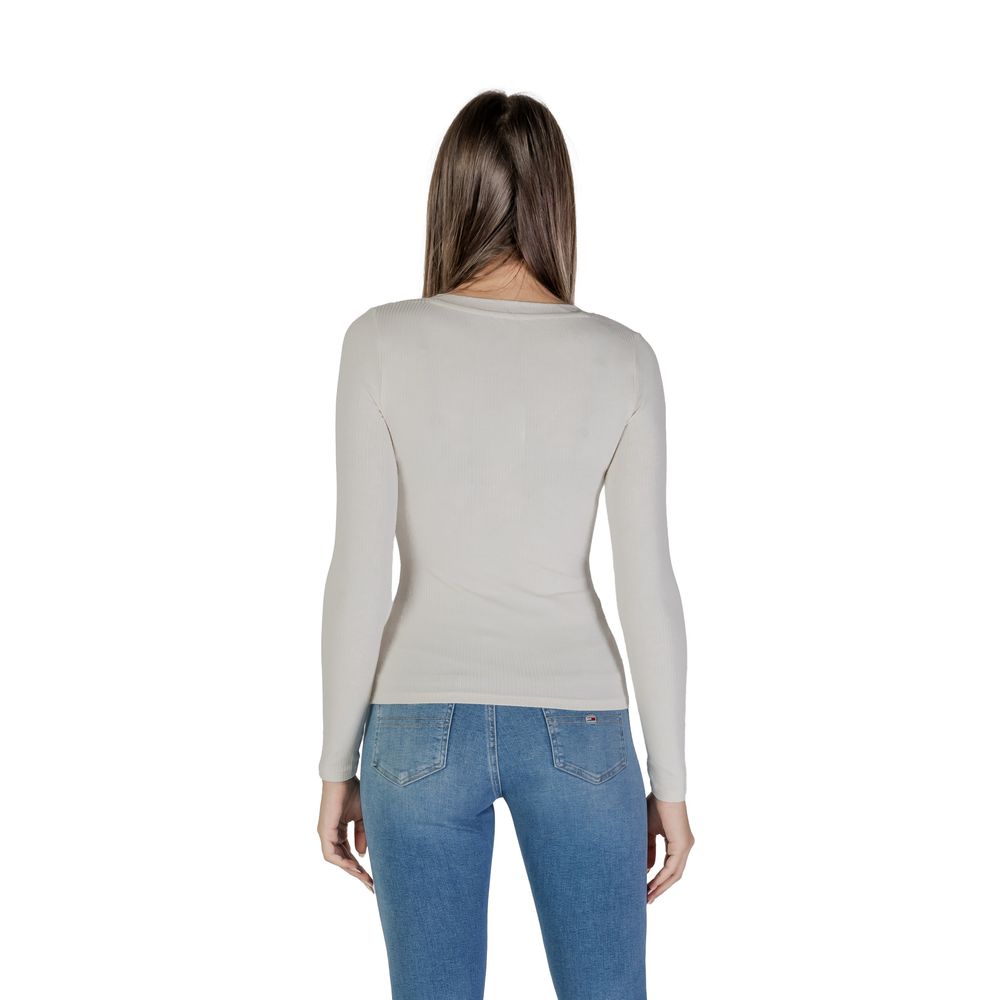 Cream Viscose Long Sleeve