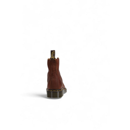 Bota de cuero marrón