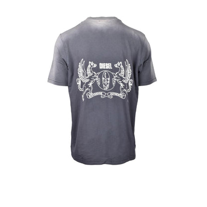 Camiseta de algodón gris