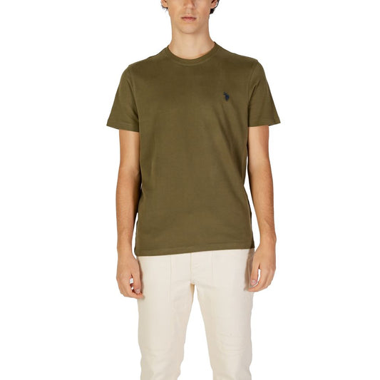 Camiseta de algodón verde