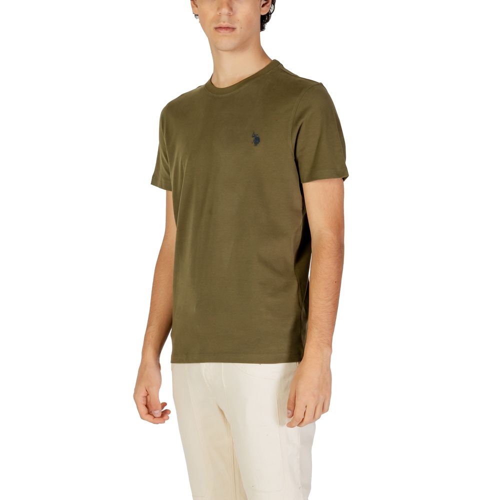 Camiseta de algodón verde