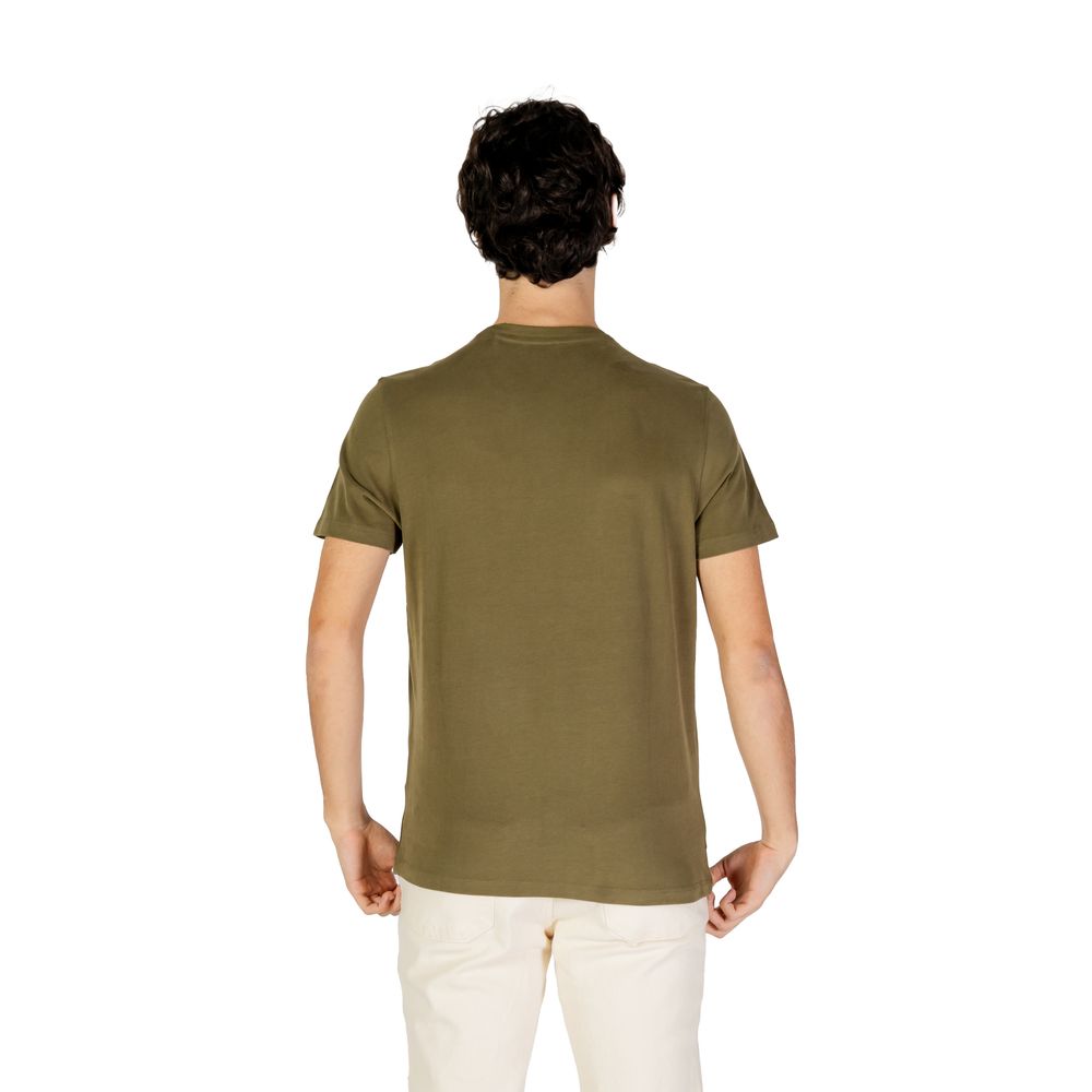 Camiseta de algodón verde