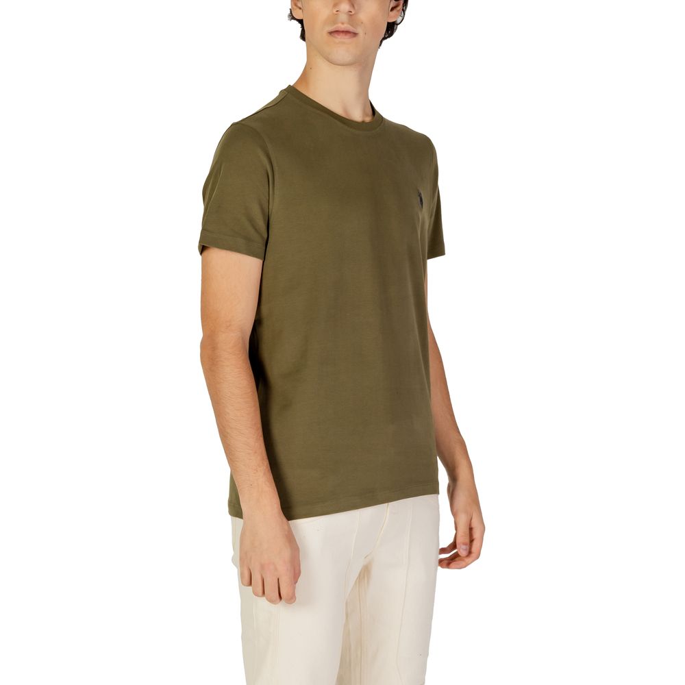 Camiseta de algodón verde